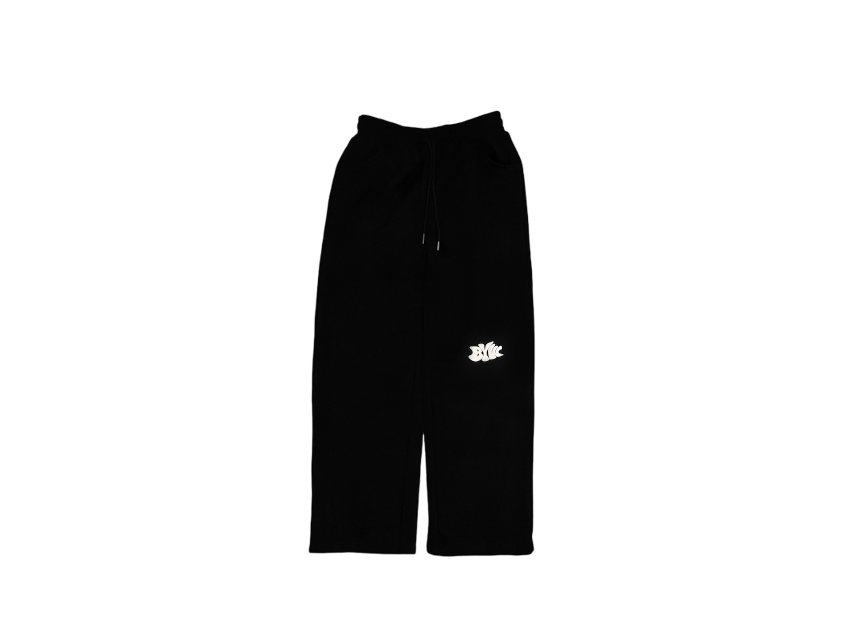 BYW STRAIGHT LEGGED SWEATS - BLACK